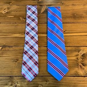 Set of two neckties (J Ferrar and Brooks Brothers)